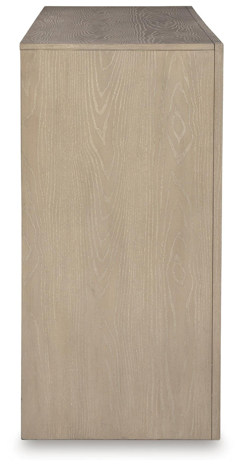 Calmoro Queen Bookcase Bed with Dresser in Gray - PKG021322