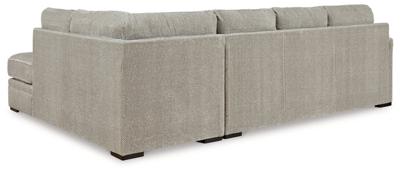 Calnita 2-Piece Sectional with Ottoman in Sisal - PKG015791