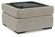 Calnita 2-Piece Sectional with Ottoman in Sisal - PKG015792