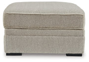 Calnita 2-Piece Sectional with Ottoman in Sisal - PKG015792