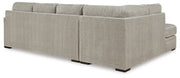 Calnita 2-Piece Sectional with Ottoman in Sisal - PKG015792