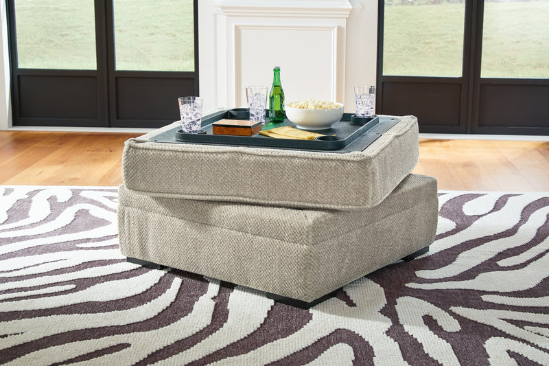 Calnita 2-Piece Sectional with Ottoman in Sisal - PKG015792