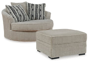 Calnita Chair and Ottoman in Sisal - PKG015793