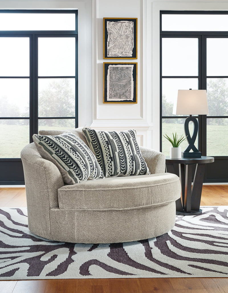 Calnita Oversized Swivel Accent Chair - Gate FurnitureChair