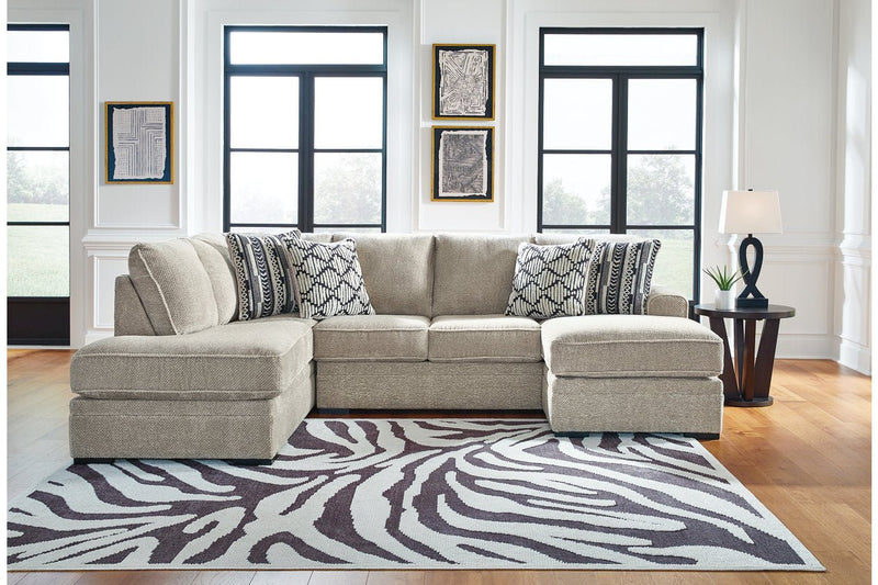 Calnita Sisal 2 - Piece LAF Chaise Sectional - Gate FurnitureSectional