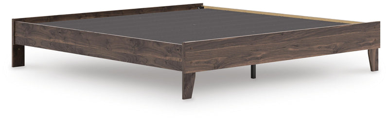 Calverson Brown King Platform Bed - EB3660-114
