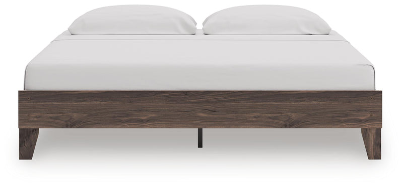 Calverson Brown King Platform Bed - EB3660-114