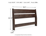 Calverson Full Panel Headboard and Dresser in Mocha - PKG017840