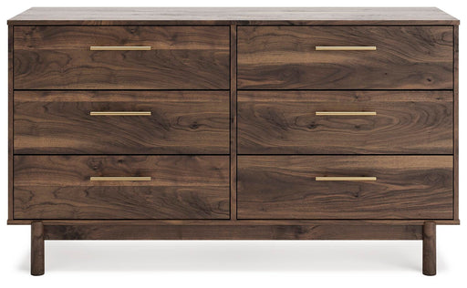 Calverson Full Panel Headboard and Dresser in Mocha - PKG017840