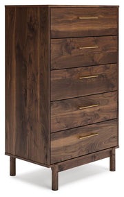 Calverson Full Panel Headboard, Dresser and Chest in Mocha - PKG017841