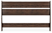 Calverson Full Panel Headboard, Dresser, Chest and 2 Nightstands in Mocha - PKG017843