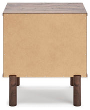 Calverson Full Panel Platform Bed, Dresser and 2 Nightstands in Mocha - PKG017849