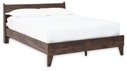 Calverson Full Panel Platform Bed, Dresser and Chest in Mocha - PKG017846