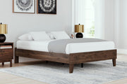 Calverson Full Platform Bed and Dresser in Mocha - PKG017834