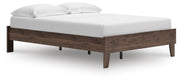 Calverson Full Platform Bed and Dresser in Mocha - PKG017834