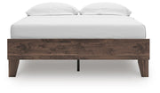Calverson Full Platform Bed, Dresser and Chest in Mocha - PKG017835