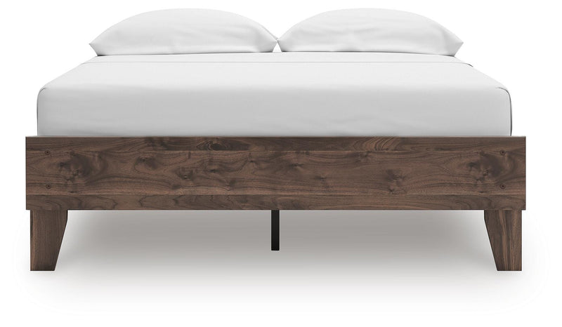 Calverson Full Platform Bed, Dresser and Chest in Mocha - PKG017835