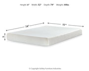 Calverson Full Platform Bed with Mattress in Mocha - PKG018337