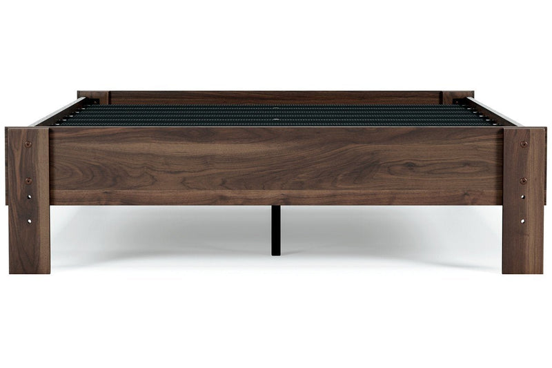 Calverson Mocha Full Platform Bed - Gate FurnitureFull Bed