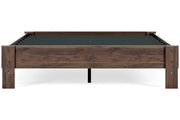Calverson Mocha Queen Platform Bed - Gate FurnitureQueen Bed