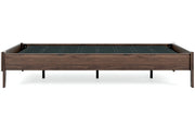 Calverson Mocha Queen Platform Bed - Gate FurnitureQueen Bed