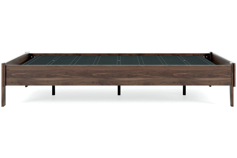 Calverson Mocha Queen Platform Bed - Gate FurnitureQueen Bed