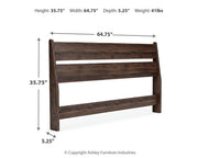 Calverson Queen Panel Headboard and Dresser in Mocha - PKG017857