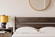 Calverson Queen Panel Platform Bed, Dresser and Chest in Mocha - PKG017863