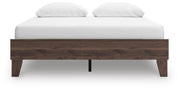 Calverson Queen Platform Bed and Dresser in Mocha - PKG017851