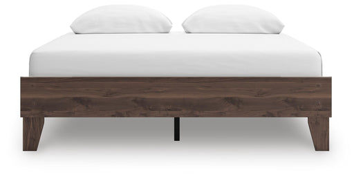 Calverson Queen Platform Bed and Dresser in Mocha - PKG017851