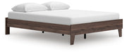 Calverson Queen Platform Bed and Dresser in Mocha - PKG017851