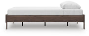 Calverson Queen Platform Bed and Dresser in Mocha - PKG017851