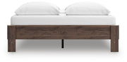 Calverson Queen Platform Bed, Dresser and Chest in Mocha - PKG017852