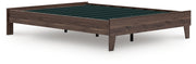 Calverson Queen Platform Bed, Dresser, Chest and 2 Nightstands in Mocha - PKG017854