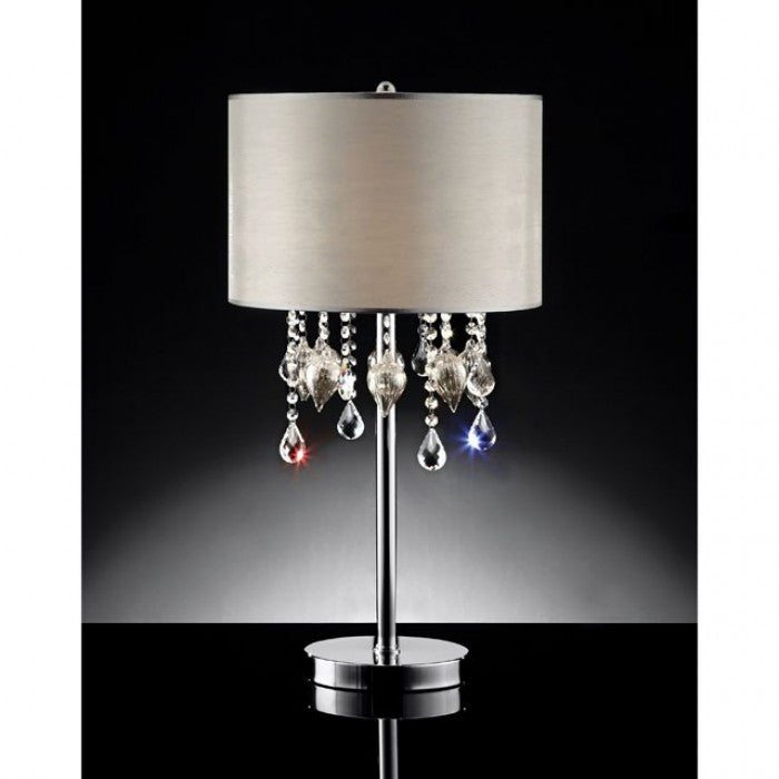 Calypso Off-White/Chrome Table Lamp - L95125T