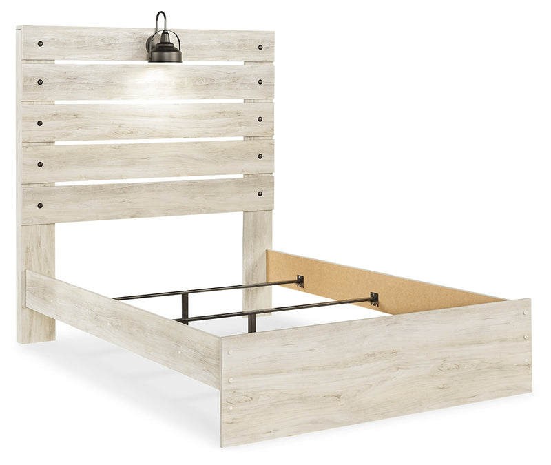 Cambeck Full Panel Bed with Dresser and Nightstand in Whitewash - PKG019212