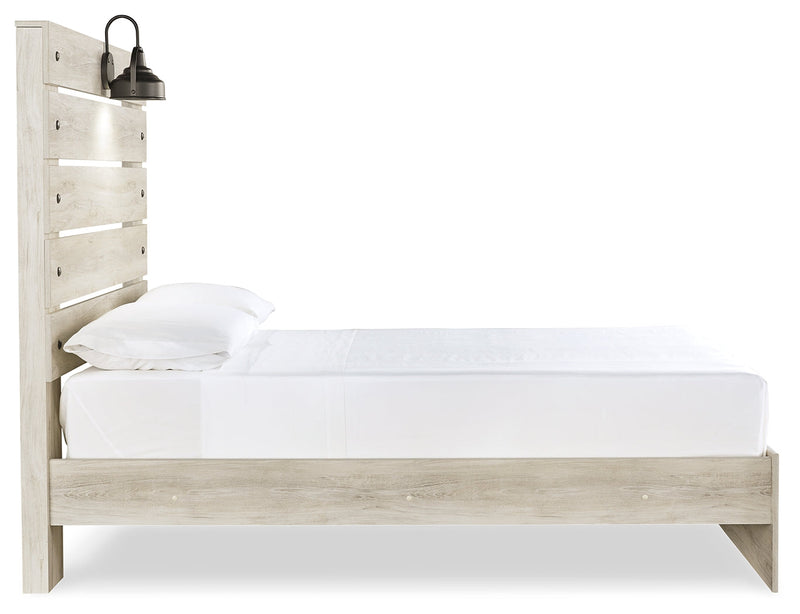 Cambeck Full Panel Bed with Dresser and Nightstand in Whitewash - PKG019212