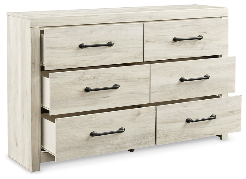 Cambeck Full Panel Bed with Dresser and Nightstand in Whitewash - PKG019212