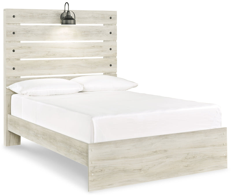 Cambeck Full Panel Bed with Dresser in Whitewash - PKG003037