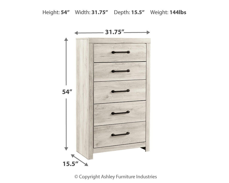 Cambeck Full Panel Storage Bed, 2 Chests and 1 Nightstand - B192B136