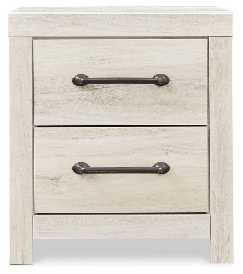 Cambeck King Panel Bed with Chest and Nightstand in Whitewash from Ashley - Luna Furniture