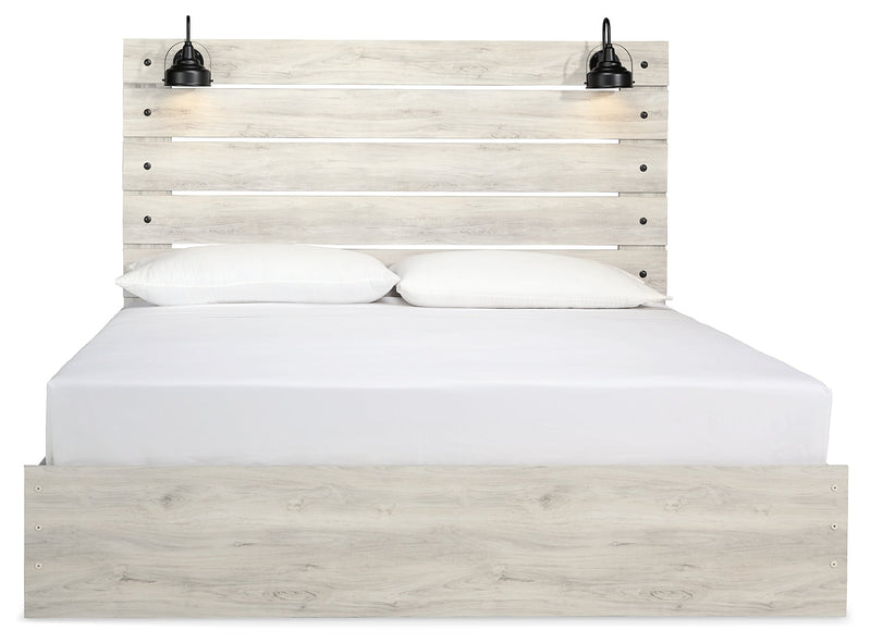 Cambeck King Panel Bed with Dresser and Nightstand in Whitewash - PKG019213