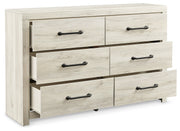 Cambeck King Panel Bed with Dresser and Nightstand in Whitewash - PKG019213