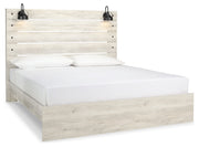 Cambeck King Panel Bed with Dresser in Whitewash - PKG003031
