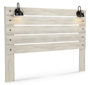 Cambeck King Panel Headboard Bed with Dresser in Whitewash - PKG002966