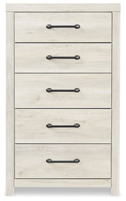 Cambeck Queen Panel Bed with Chest and Nightstand in Whitewash from Ashley - Luna Furniture