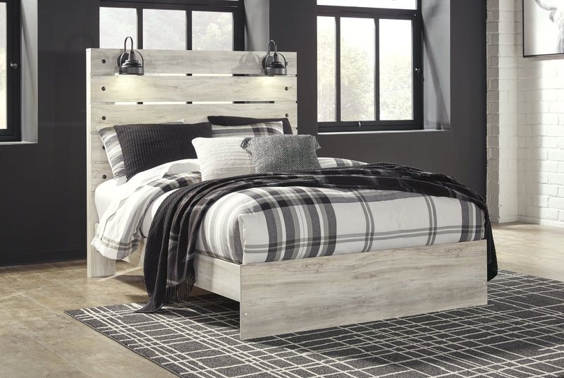 Cambeck Queen Panel Bed with Dresser in Whitewash - PKG003063