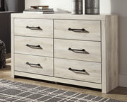 Cambeck Queen Panel Bed with Dresser in Whitewash - PKG003063