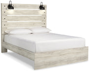 Cambeck Queen Panel Bed with Dresser in Whitewash - PKG003063