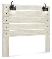 Cambeck Queen Panel Headboard Bed with Dresser in Whitewash - PKG002957